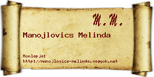 Manojlovics Melinda névjegykártya